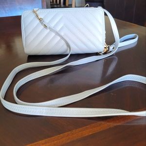 Gray wallet/crossbody bag